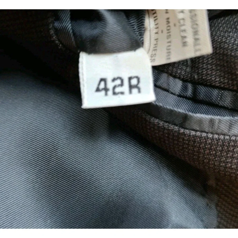 Hart Schaffner Marx Mens Wool Sports Coat Blazer 42R Black 3 Button K804